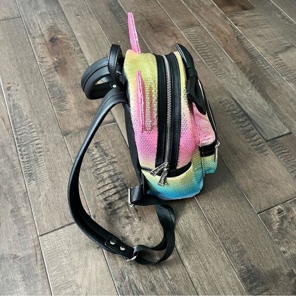 Disney Parks x Loungefly Collab Minnie Backpack Bag Sequins Rainbow Sparkles main image 13